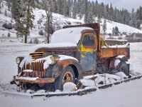 Pickup Truck in Snow