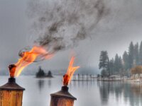 Torches At The Lake