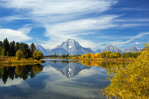 Mt. Moran Reflection at Oxbow Bend, Grand Tetons